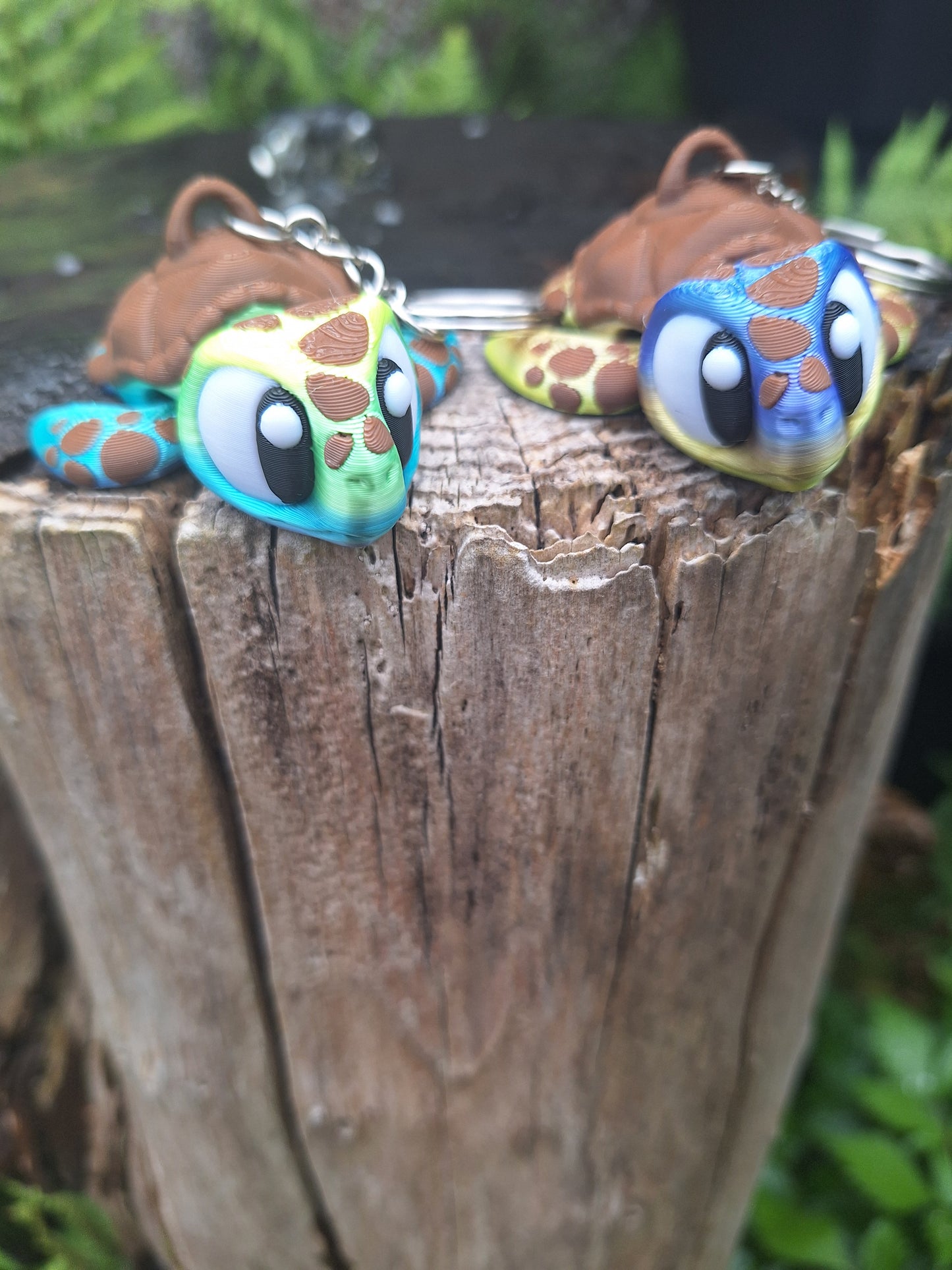 Articulated Animal keychains, 3d printed