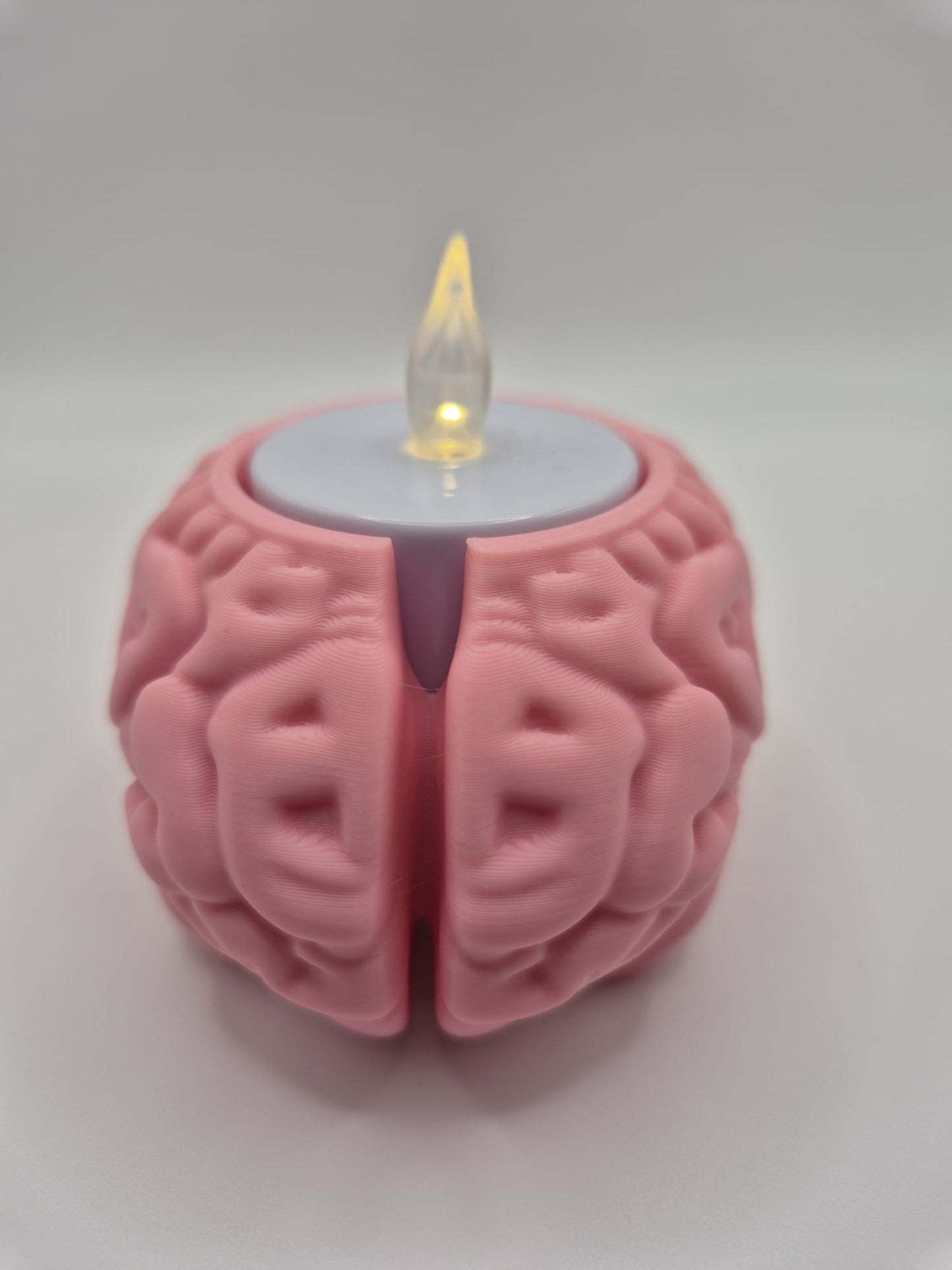 Spooky brain tea light holder